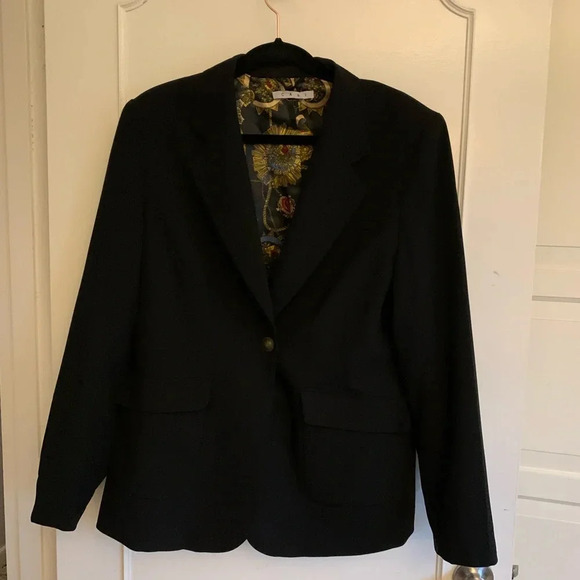 Cabi City Blazer Sz 10 - - Black One Button Up Jacket - Picture 2 of 13